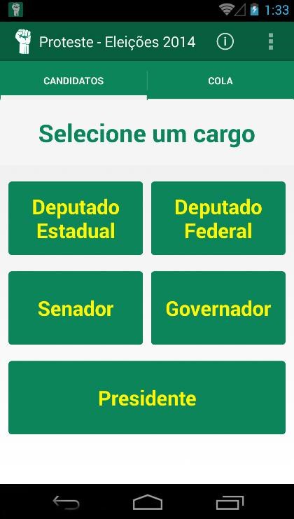 Proteste - Eleições 2014 - Imagem 1 do software