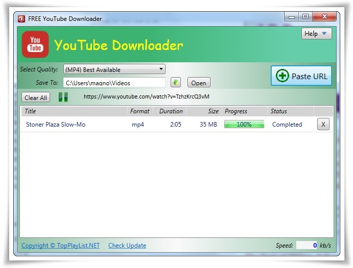 TopPlayList.NET FREE YouTube Downloader Download to Windows Grátis