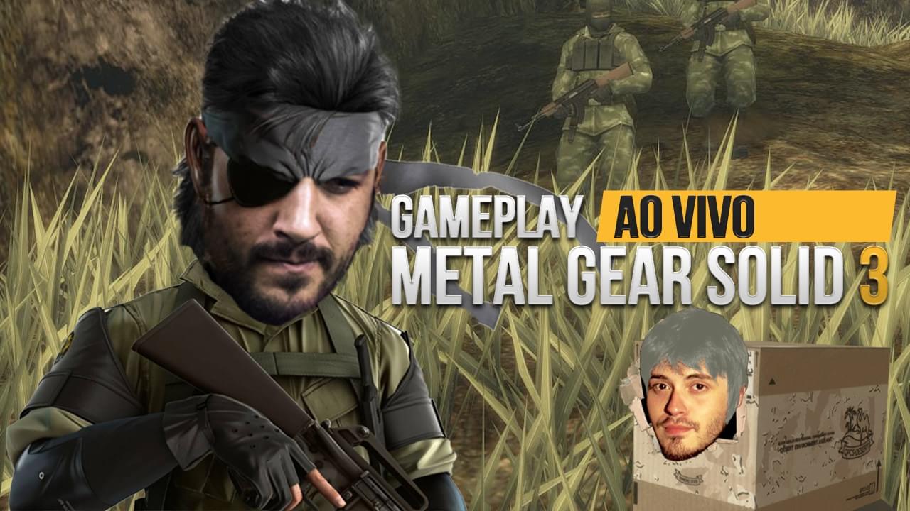 Jogatina ao vivo TCG: hoje tem mais zeratina de Metal Gear Solid 3 às 18h!