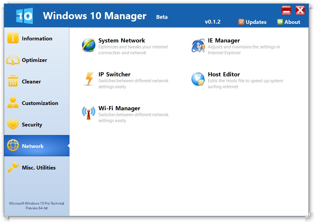free downloads Windows 10 Manager 3.8.3
