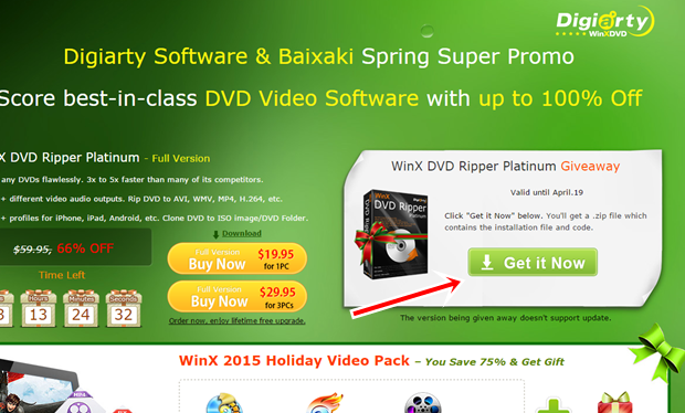 Promoção give away