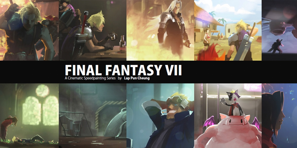 Confira o livro de Final Fantasy VII com artes feitas por um fã