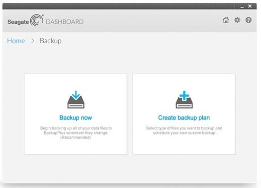 should i use seagate dashboard or windows backup