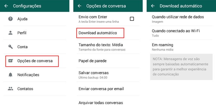 Whatsapp Como Desativar O Download Automático De Imagens áudios E Vídeos Tecmundo 6455