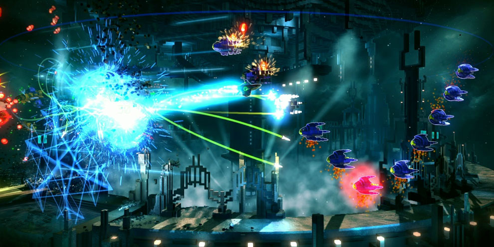 Resogun: trilha sonora, naves de Wipeout e Human Packs estão disponíveis