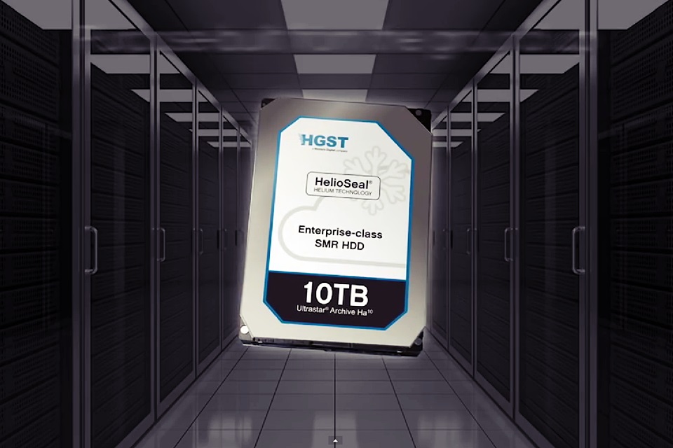 Imagem de: HSGT lança HD de 10 TB com gás hélio voltado para o mercado corporativo