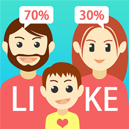 Logo Like Parent: Compare Your Face With Friends Ícone Logo Like Parent: Compare Your Face With Friends Ícone