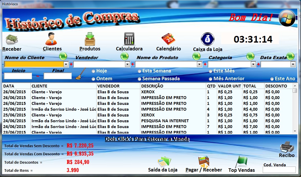 Imagem 6 do CEV - Controle de Estoque e Vendas