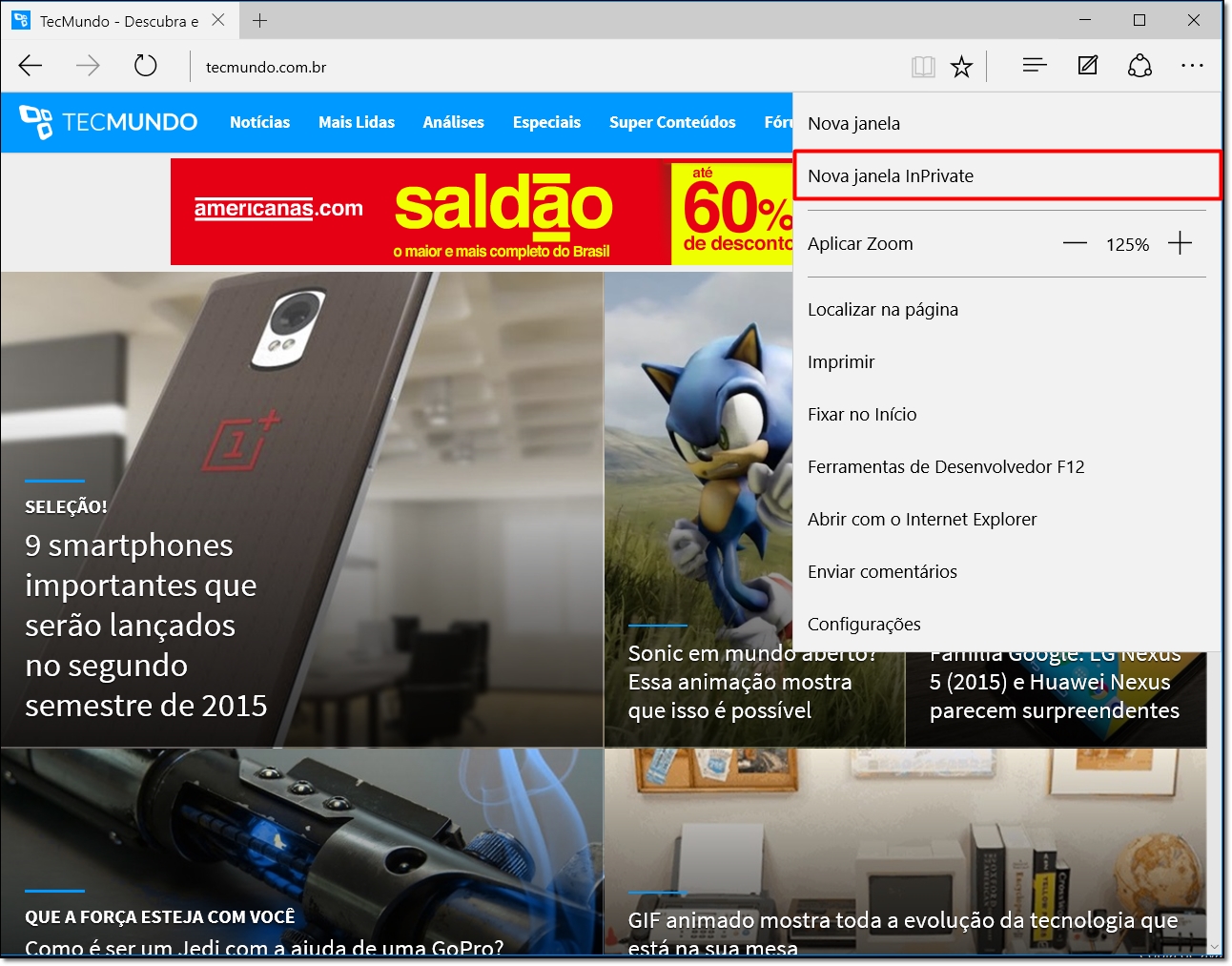 Windows 10: Como Usar O Modo De Navegação Privada No Browser Microsoft ...