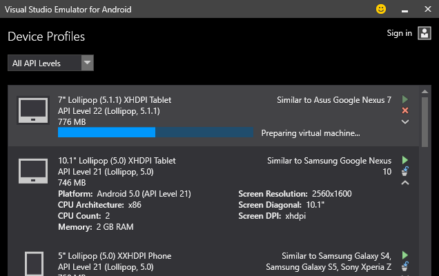 android visual studio