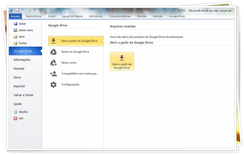 Plugin do Google Drive para o Microsoft Office - Imagem 1 do software