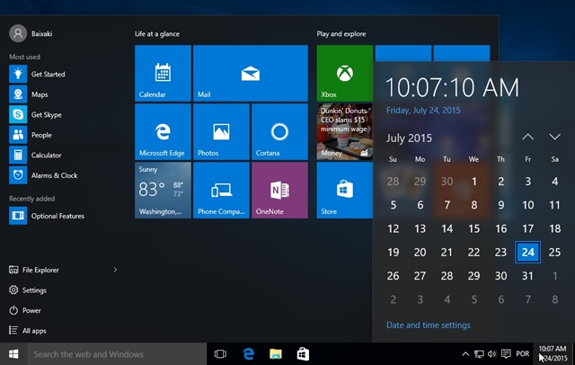 Windows 10 - Imagen de software 1