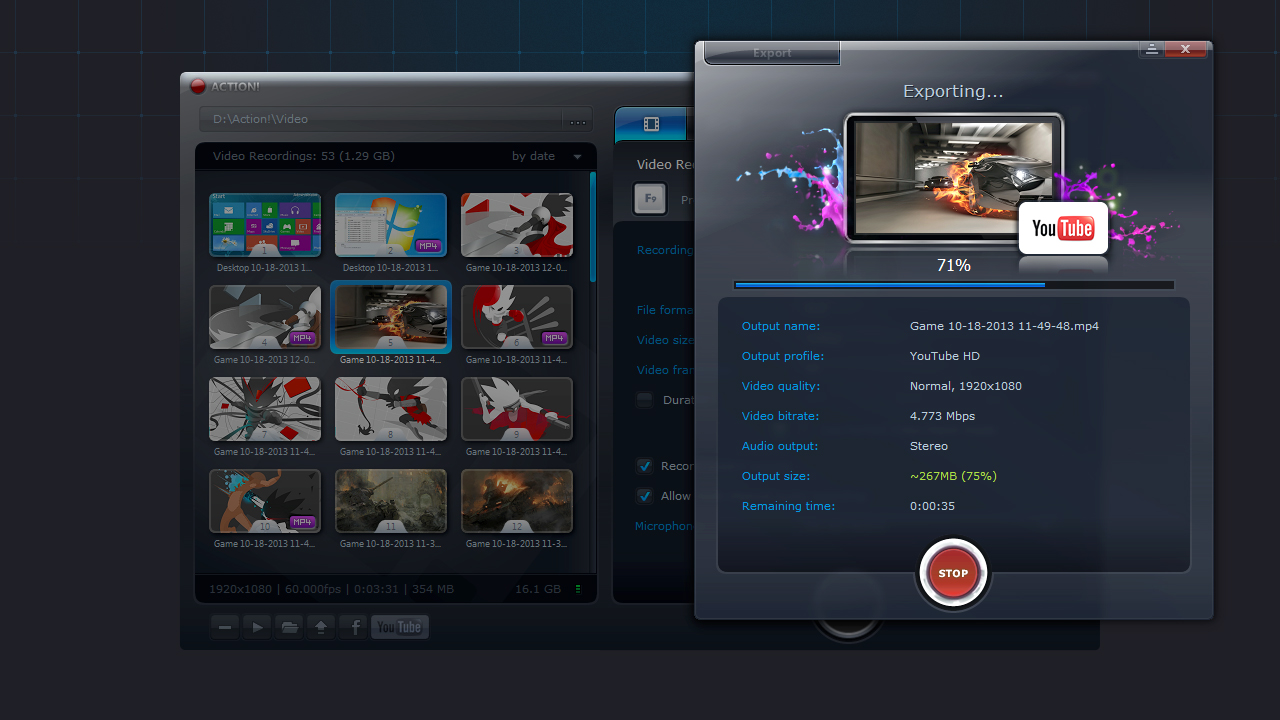 Imagem 3 do Action! - Gameplay Recording and Streaming - Steam