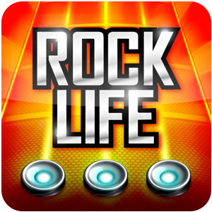 Logo Rock Life – Hero Guitar Legend Ícone Logo Rock Life – Hero Guitar Legend Ícone
