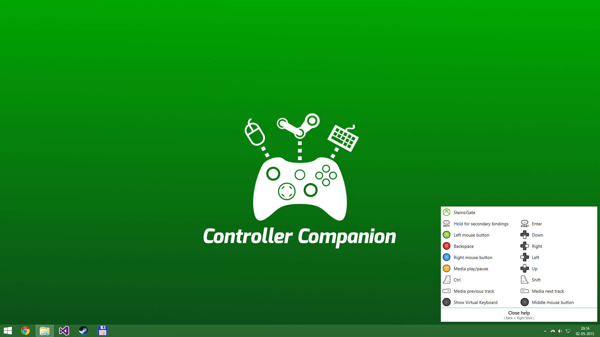 gamepad companion support