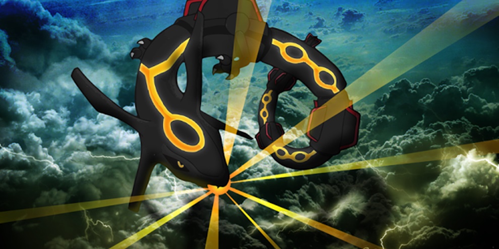 Shiny Rayquaza mostra poder em vídeo de Pokémon Alpha Sapphire/Omega Ruby
