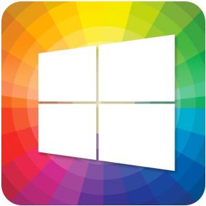 Logo Windows 10 Color Control Ícone Logo Windows 10 Color Control Ícone