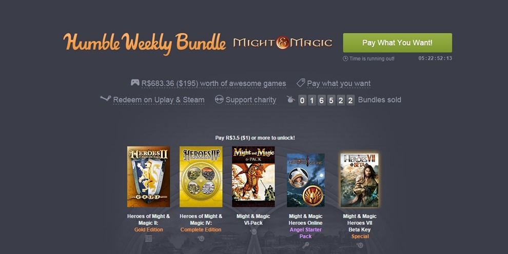 Novo Humble Weekly Bundle vem com overdose de Heroes of Might & Magic
