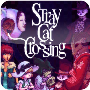 Logo Stray Cat Crossing Ícone Logo Stray Cat Crossing Ícone