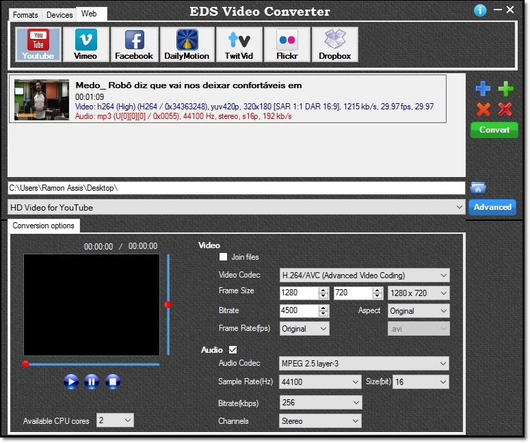 Download EDS Video Converter Baixaki