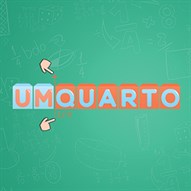 Logo Um Quarto Ícone Logo Um Quarto Ícone