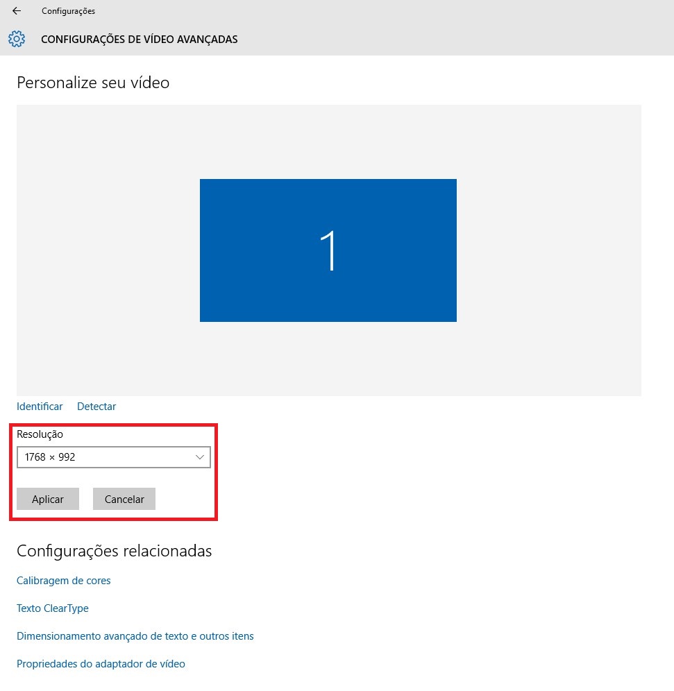 Windows 10 Como Alterar A Resolução De Tela Tecmundo 8493