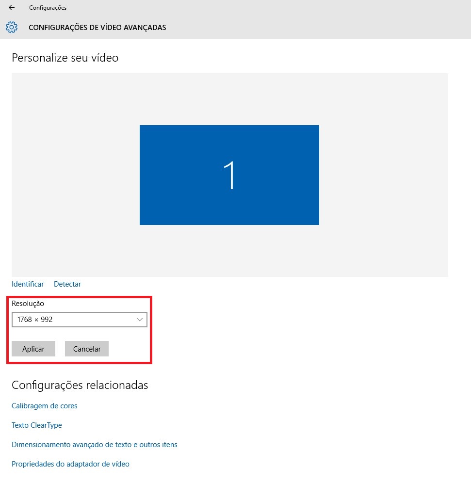 Windows 10 Como Alterar A Resolução De Tela Tecmundo 8105