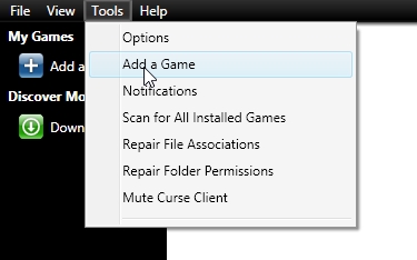 curse client setup download