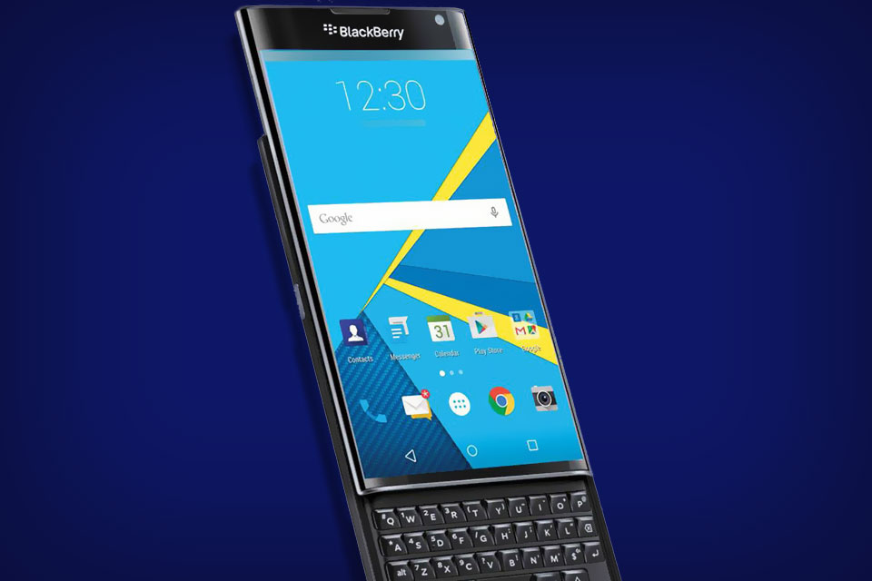 Imagem de: BlackBerry com teclado físico, tela touch e sistema Android se chamará Priv