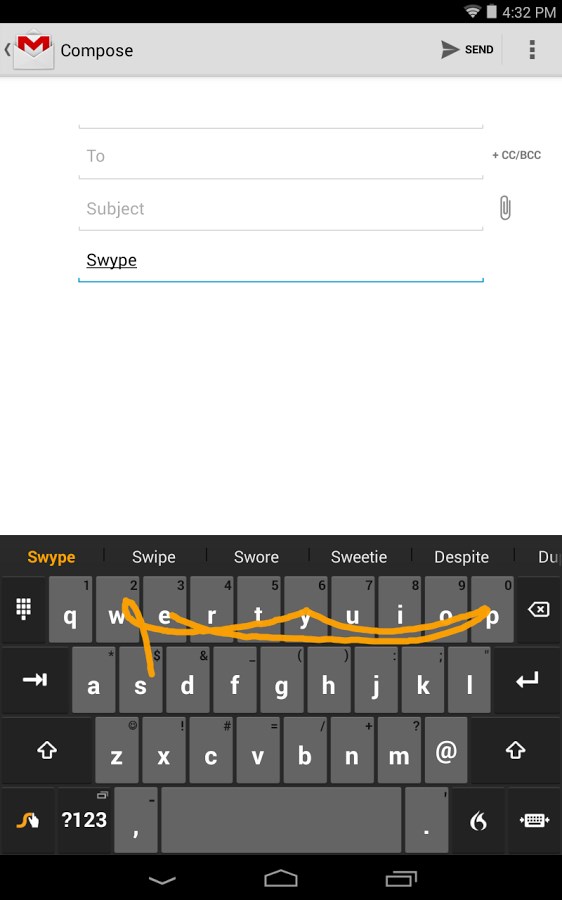 Imagem 1 do Swype Keyboard Free