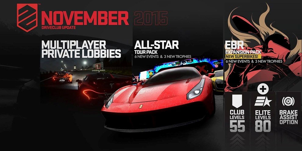Atualização de Driveclub traz lobbies privados e novo sistema de frenagem