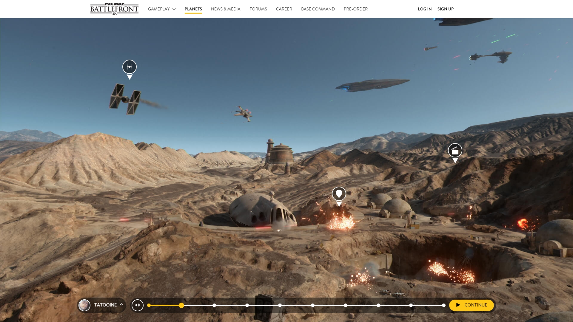 Faça um passeio virtual pelos planetas presentes em Star Wars Battlefront