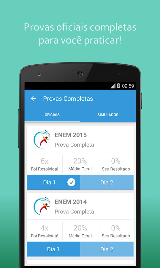 Imagem 5 do Nota 10 - Simulados do Enem