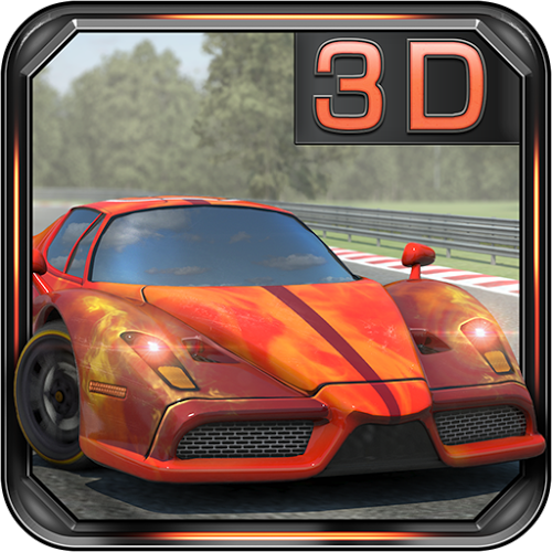 Logo Fast Circuit 3D Racing Ícone Logo Fast Circuit 3D Racing Ícone