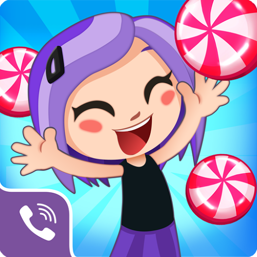 Logo Viber Candy Mania Ícone Logo Viber Candy Mania Ícone