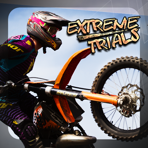 Logo Extreme Trials Motorbike Ícone Logo Extreme Trials Motorbike Ícone