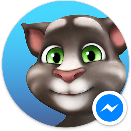 Logo Talking Tom para Messenger Ícone Logo Talking Tom para Messenger Ícone