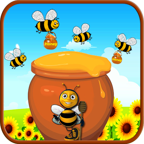 Logo Honey Bees War Game Ícone Logo Honey Bees War Game Ícone