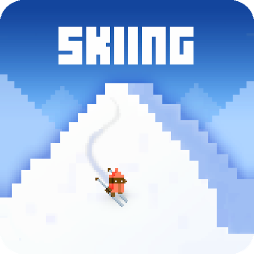 Logo Skiing Yeti Mountain Ícone Logo Skiing Yeti Mountain Ícone