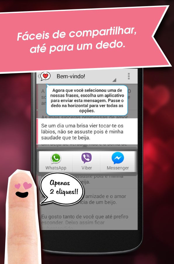 Mensagens de amor em português - Imagem 2 do software