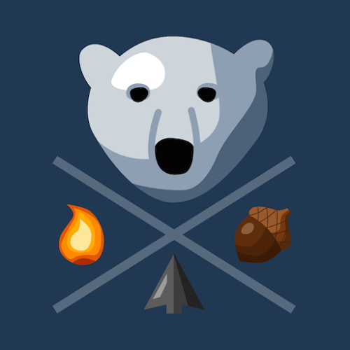 Logo Bear Winter Ícone Logo Bear Winter Ícone