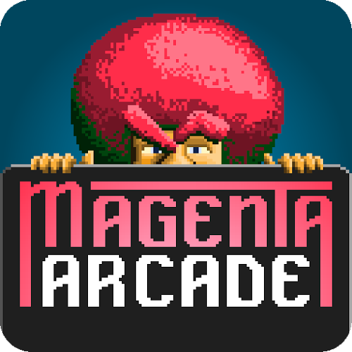 Logo Magenta Arcade Ícone Logo Magenta Arcade Ícone
