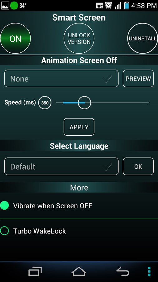 Smart Screen On Off PRO - Imagem 1 do software