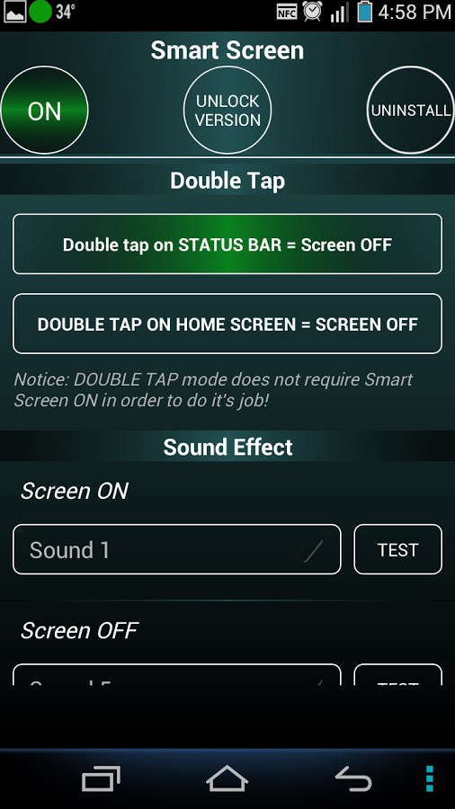 Smart Screen On Off - Imagem 2 do software