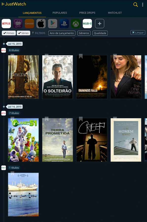 Download JustWatch - Filmes E Séries | Baixaki