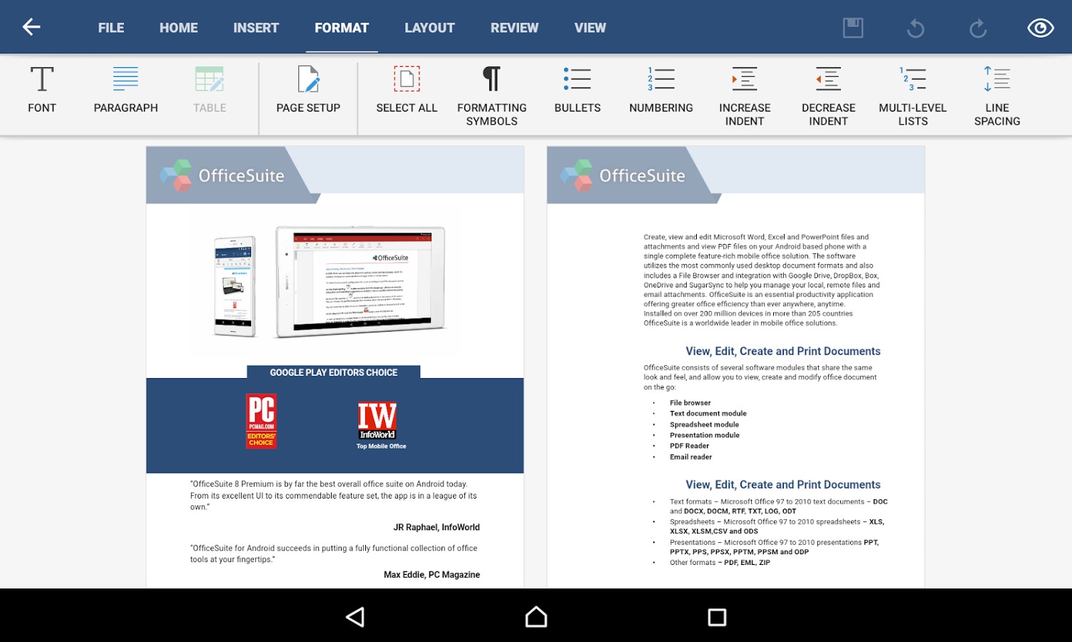 Imagem 1 do OfficeSuite 8 + PDF Converter