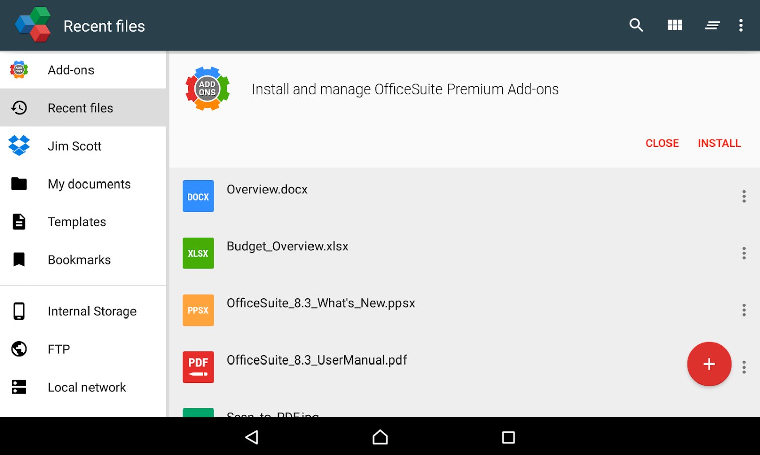 Imagem 2 do OfficeSuite 8 + PDF Converter