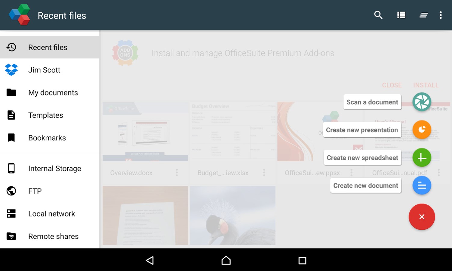 Imagem 6 do OfficeSuite 8 + PDF Converter