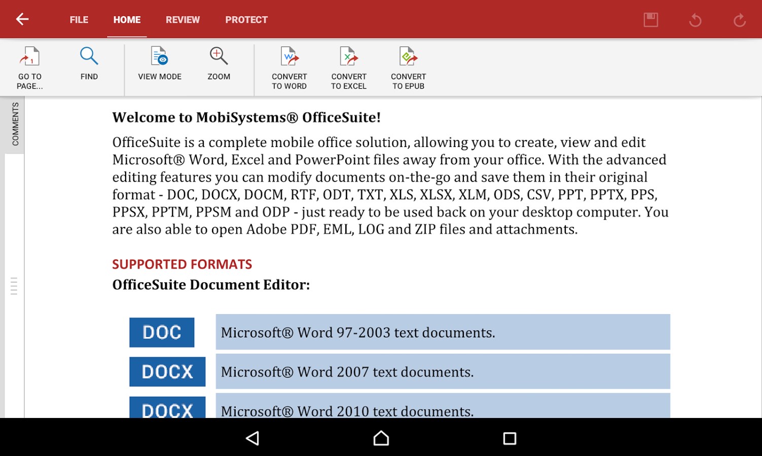 Imagem 11 do OfficeSuite 8 + PDF Converter