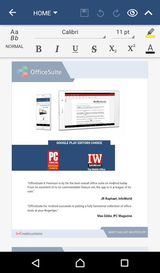 Imagem 15 do OfficeSuite 8 + PDF Converter